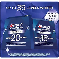 Crest 3D Whitestrips Level 20 + Level 15 Set