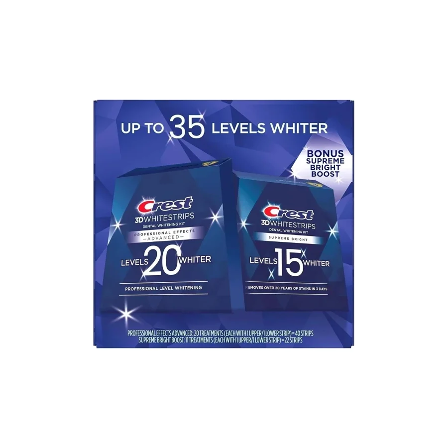 Crest 3D Whitestrips Level 20 + Level 15 Set