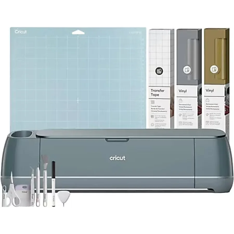 Cricut Maker 4 Kesici Makine Başlangıç Paketi (Makine+Alet Seti+Transfer Bandı+Altın&Gümüş Vinil)