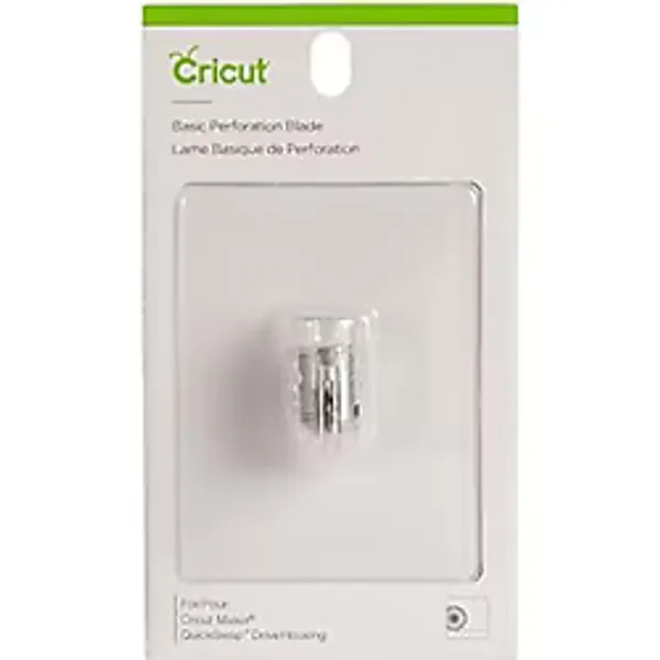 Cricut Temel Perforasyon Bıçağı, 2.5 mm Diş / 0.5 mm Aralıklı Kesme Bıçağı, Kağıt, Karton ve Daha Fazlasını Hassasiyetle Keser, Özel El Sanatları İçin, Cricut Maker Kesme Makinesi ile Uyumludur, Gümüş