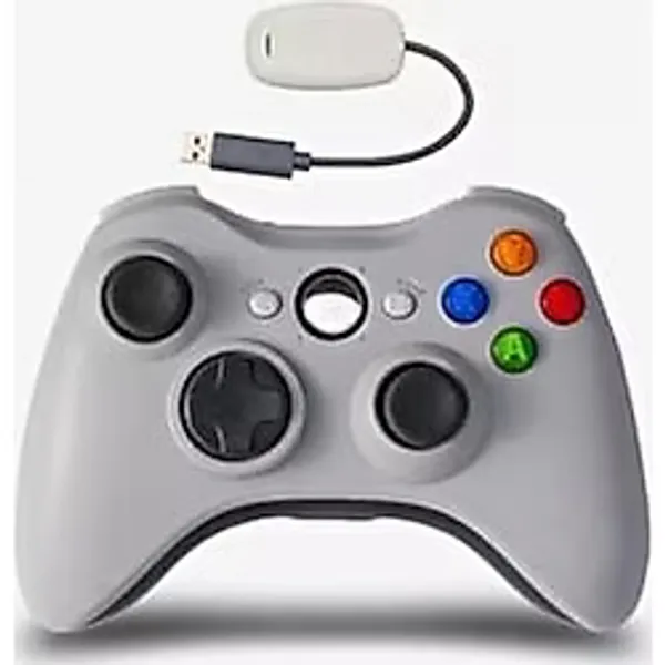 Crk Teknoloji Xbox 360 Kablosuz Oyun Kolu Xbox 360 Ps3 ve PC Uyumlu Wireless Alıcı - Beyaz