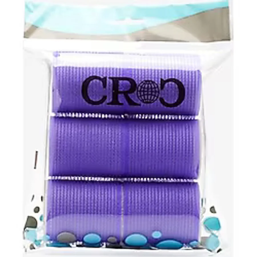 Croc 1203 Cırtlı Sünger Bigudi Mor 6Lı Çap 5Cm