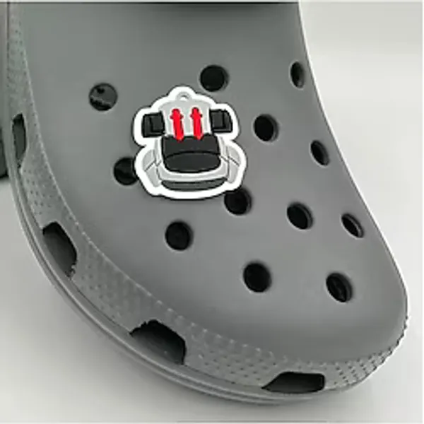 Crocs Terlik Süsü Ve Aksesuarı , Çanta Süsü - Jibbitz 3D Sırt Kamp Çantası Logo Aksesuar
