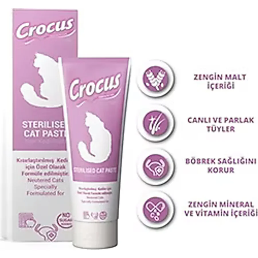 Crocus 100 gr Kısırlaştırılmış Kedi Macunu