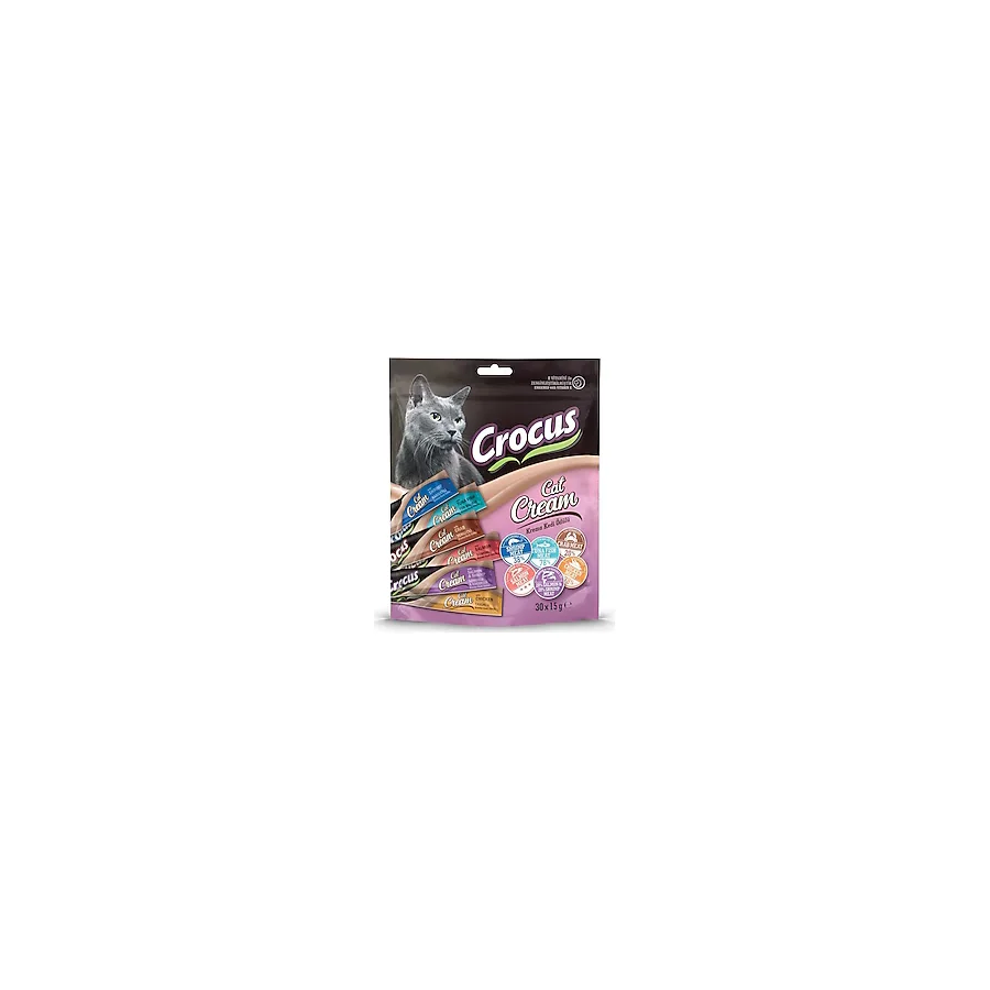 Crocus Multıpack 6 Çeşit 30x15 gr Krema Kedi Ödül Maması
