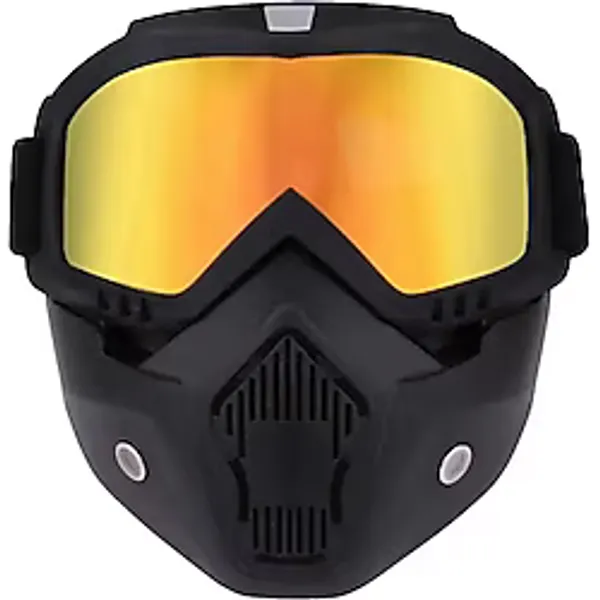 Cross Motosiklet Bisiklet Gözlüğü Açık Kask Maskesi Süngerli Bant Lastikli Jet Maske