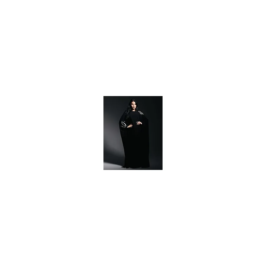 Crystalia Wave Abaya - Siyah - Standart