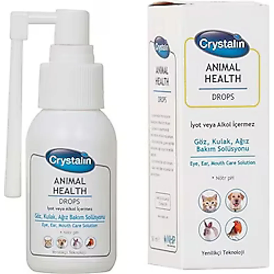 Crystalin Animal Health 100 ml Göz Kulak ve Ağız Bakım Solüsyonu