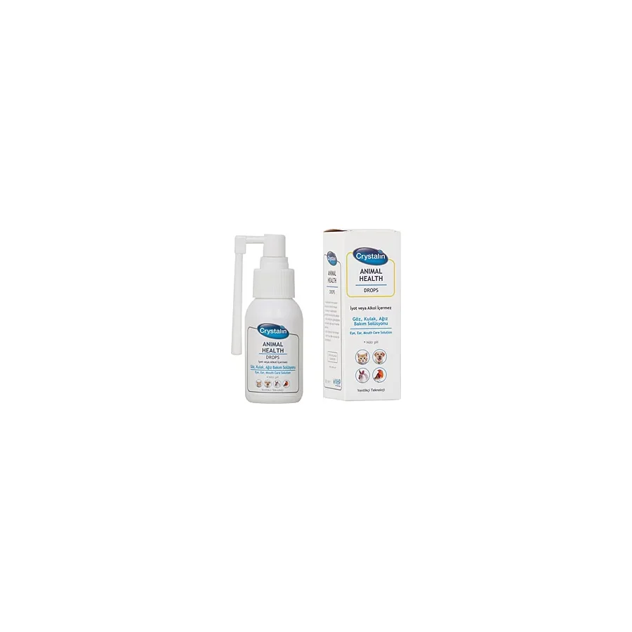 Crystalin Animal Health 50 ml Göz Kulak ve Ağız Bakım Solüsyonu