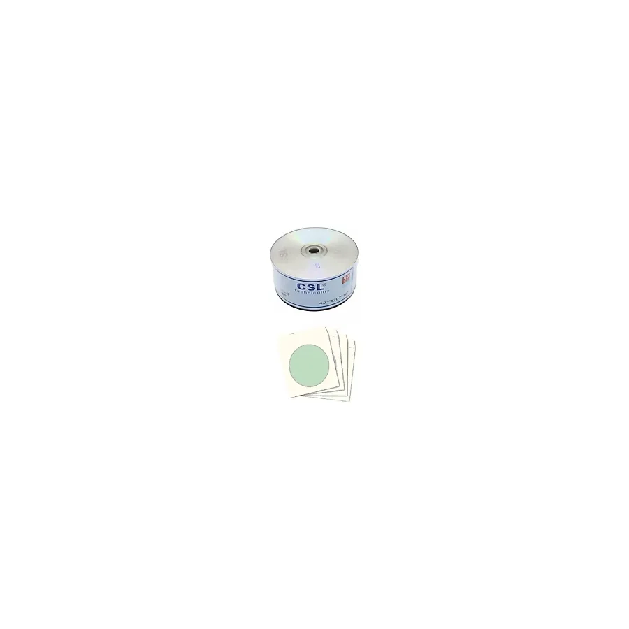 Csl Boş Cd-R 700MB-80MIN 52X 50 Adet ve CD Zarfı 50 Adet