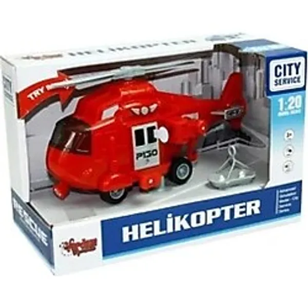 ctoy Oyuncak Sesli Ve Pilli Kurtarma Helikopter 1:20 WY760D