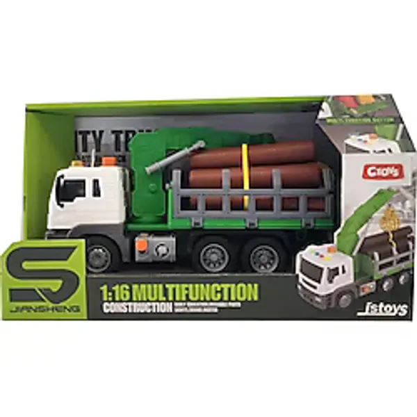 Ctoys Işıklı Ve Sesli Kereste Taşıyıcı Kamyon - Js-117