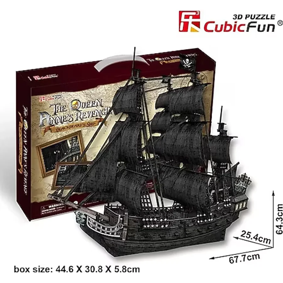 Cubic Fun 3D 308 Parça Puzzle The Queen Anne's Revenge Gemi
