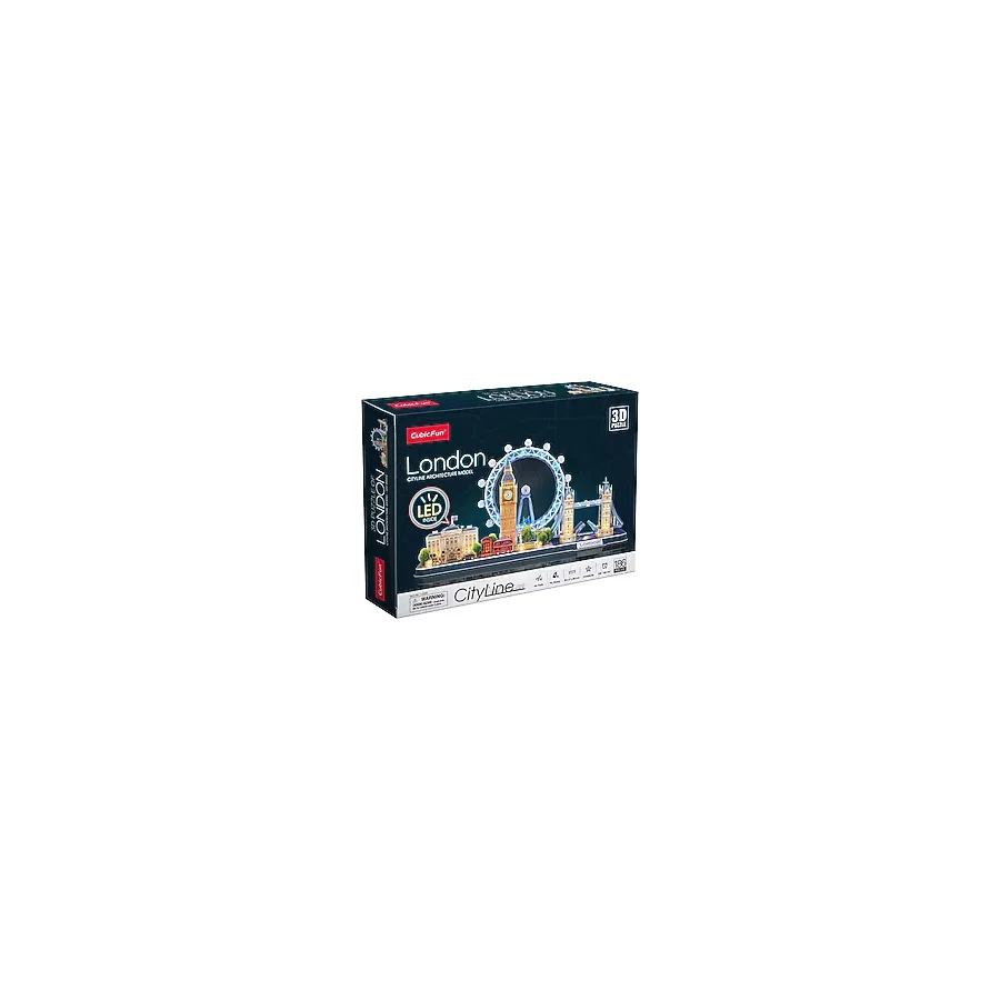 CubicFun City Line London Led Işıklı L532H 186 Parça 3D Puzzle