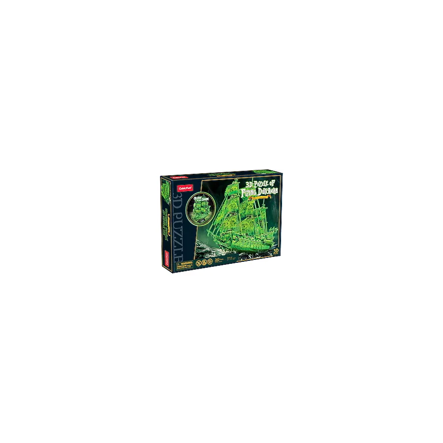 CubicFun Karanlıkta Parlayan Uçan Hollandalı Gemisi T4041H 360 Parça 3D Puzzle