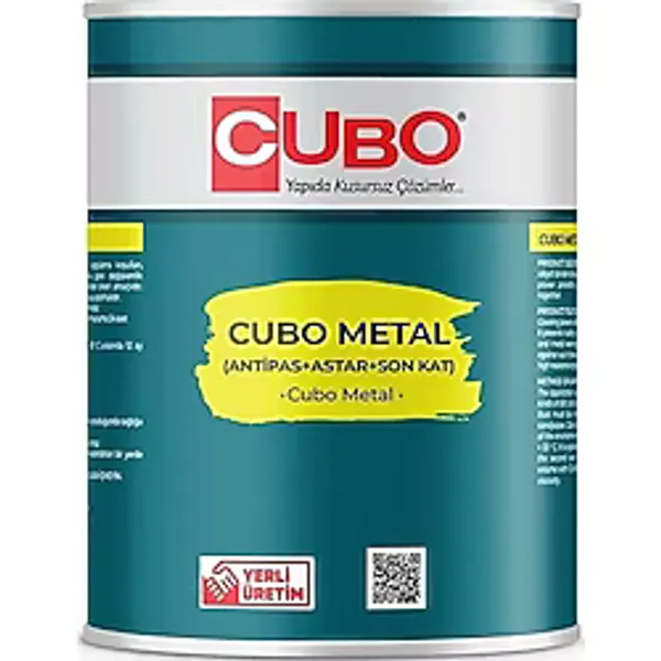 Cubo Metal Pas Boyası Siyah 0,75 Litre