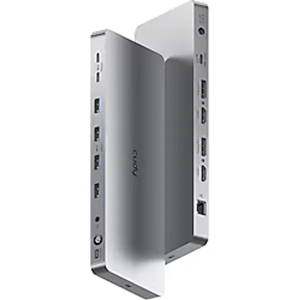 Cudy CS700 13'ü 1 Arada USB-C Docking Station, Çift Monitör 4K@60Hz, 2x HDMI, 2x DisplayPort, 10Gbps USB-C ve USB-A Portları, 100W PD Şarj, Gigabit Ethernet, DisplayLink, MacBook ve Windows Uyumlu