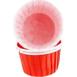 Cupcake Kalıbı Orta Boy Düz Renk 50x39 Mm (50 Adet) Kırmızı