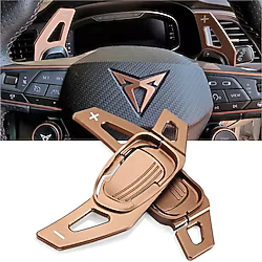 Cupra Formentor F1 Kulakçık Bronz Vites Pedalı Shifter Metal Kahverengi