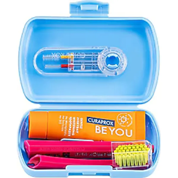 Curaprox 5460 Be You Travel Mavi Diş Fırçası Seti