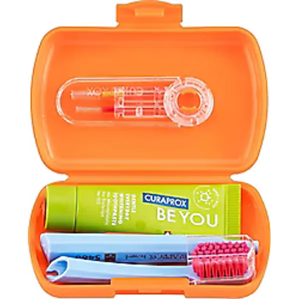 Curaprox 5460 Be You Travel Turuncu Diş Fırçası Seti