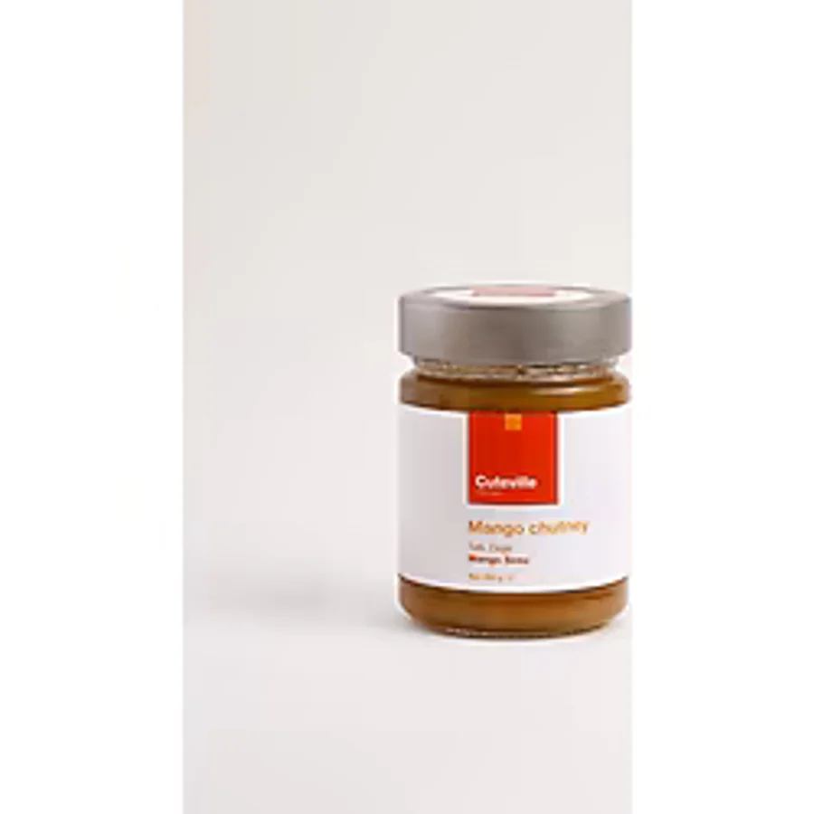Cuteville Flavours Mango Chutney - Tatlı, Ekşi ve Baharatlı Sos (Cam Kavanoz, 300 G) - 1 Adet