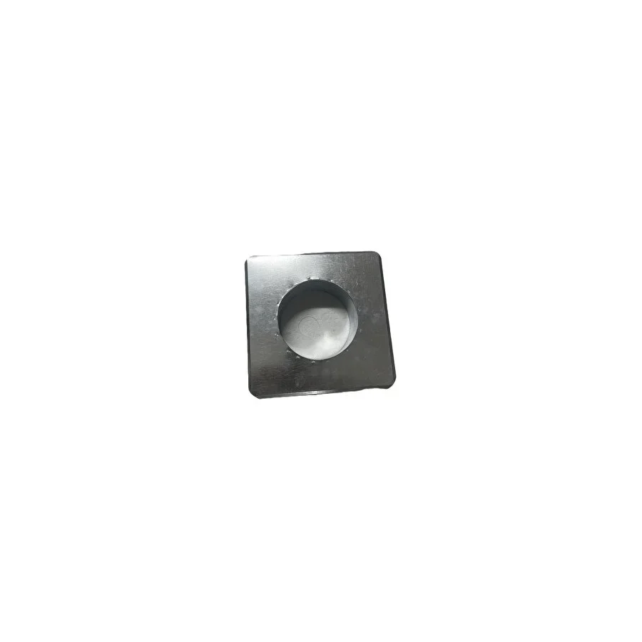 CYH Konteyner Soba Boru Çikiş Zivanasi Kare İzocamsiz 13cm (20x20) Gri