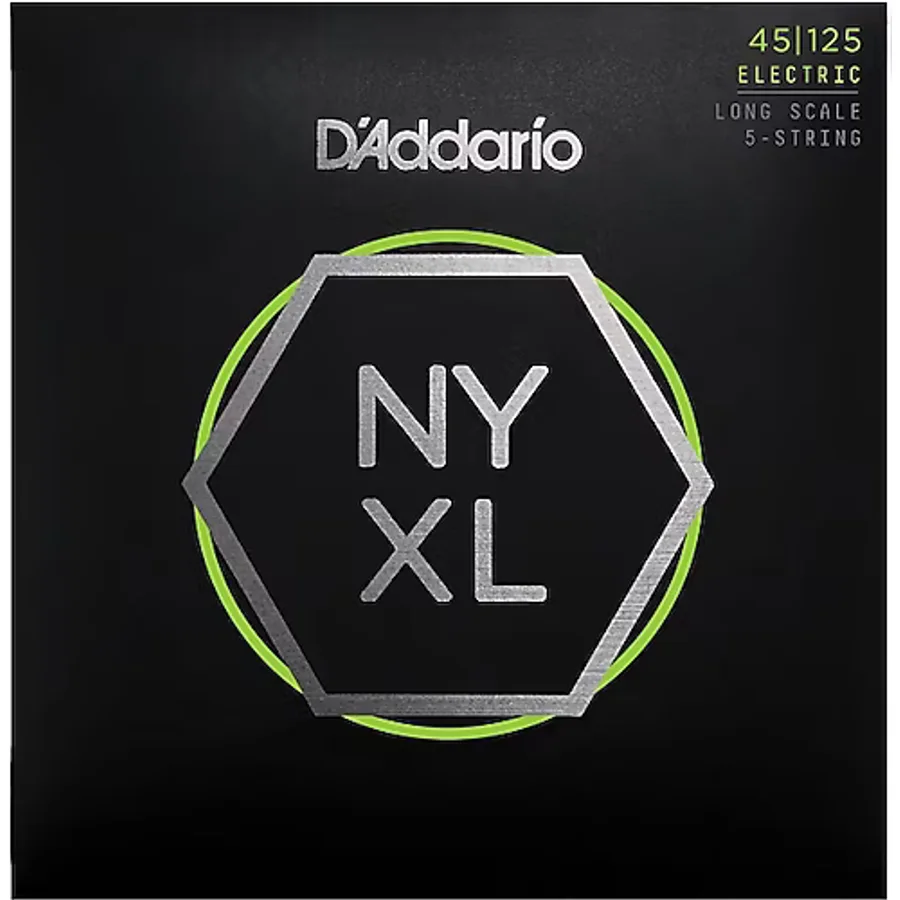 D'addario Bass Nyxl Long 5 Telli Bas Gitar Teli (45-125)