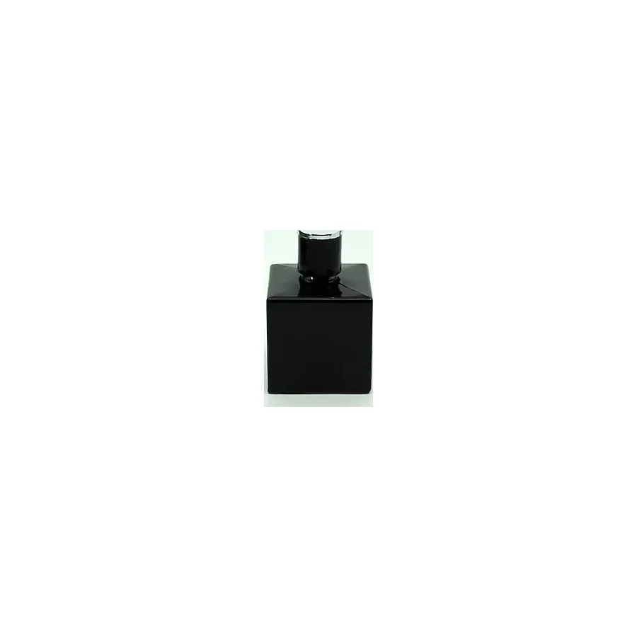 D&B Yol Boş Parfüm Şişesi 100 Ml (10 Adet) Siyah Boyalı Küp Model (Aparat İle Kapatılan-Kolay Kapama) Boş Şişe