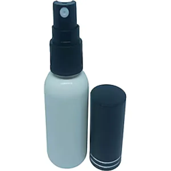 D&B Yol Parfüm Ve Kolonya Şişesi Beyaz 30 Ml 3 Adet (Tekrar Doldurulabilir) Siyah Sprey Boş Plastik