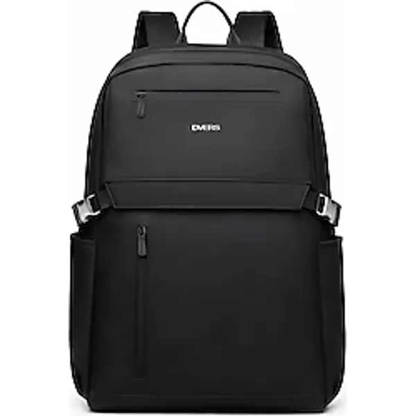 D'VERS Siyah 4 Bölmeli Su İtici Fermuar Detaylı 15.6-16.1-16.9 Inç Uyumlu Siyah Sırt Laptop Çantası