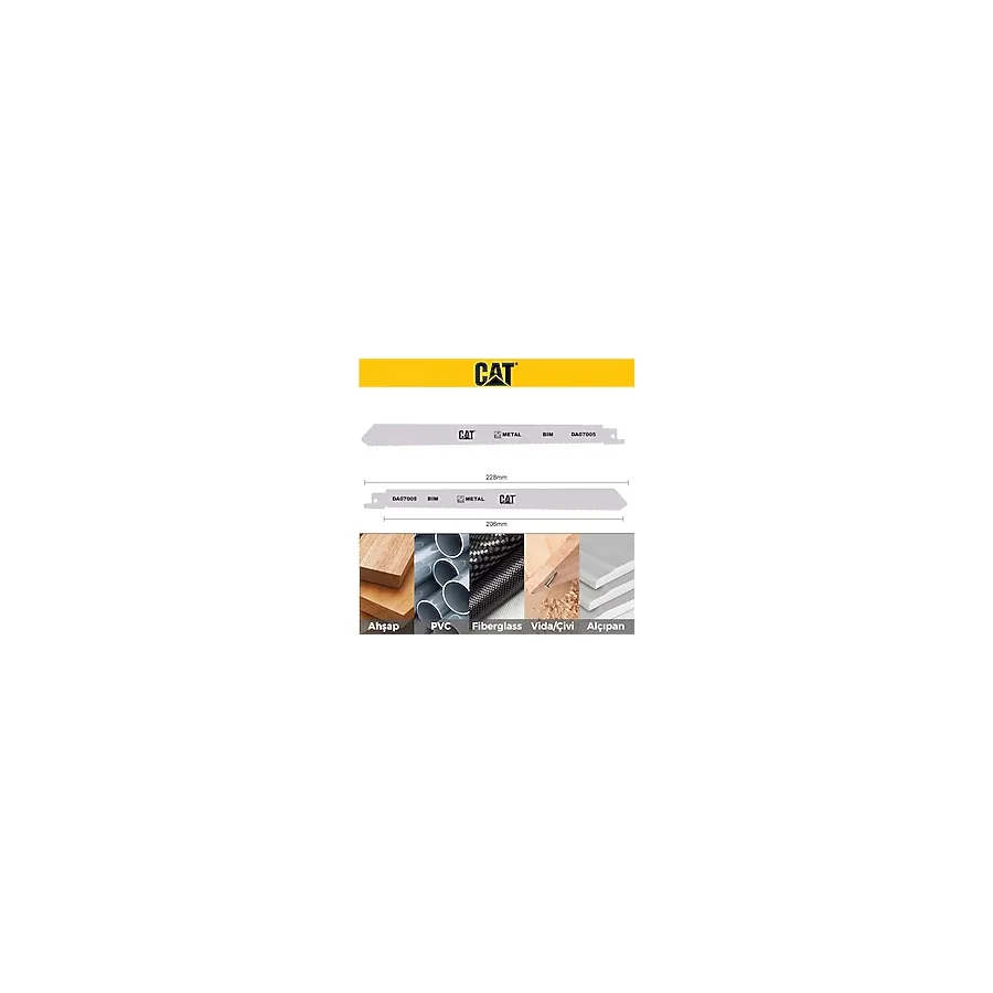 DA07005 228MM 2 Parça Profesyonel Metal/çivili Ahşap Kesme Tilki Kuyruğu Testere Ucu - Altın
