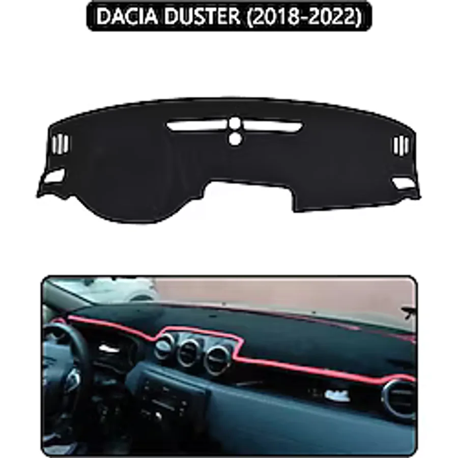 Dacıa Duster 2018-2022torpido Koruma Halısı Siyah Kenar