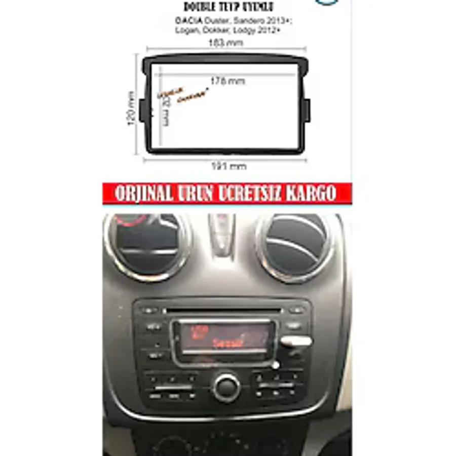 Dacıa Duster Double Teyp Çerçevesi Kalıp