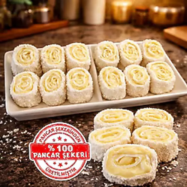 Dadak Hindistan Cevizli Kaymak Kremalı Lokum - 1 kg