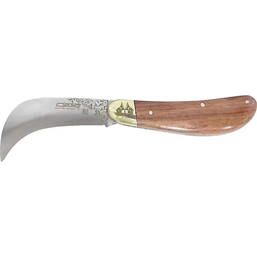 Dadaş Aşı Bıçağı Eğri Ağız Ahşap Sap 19cm- Bursa