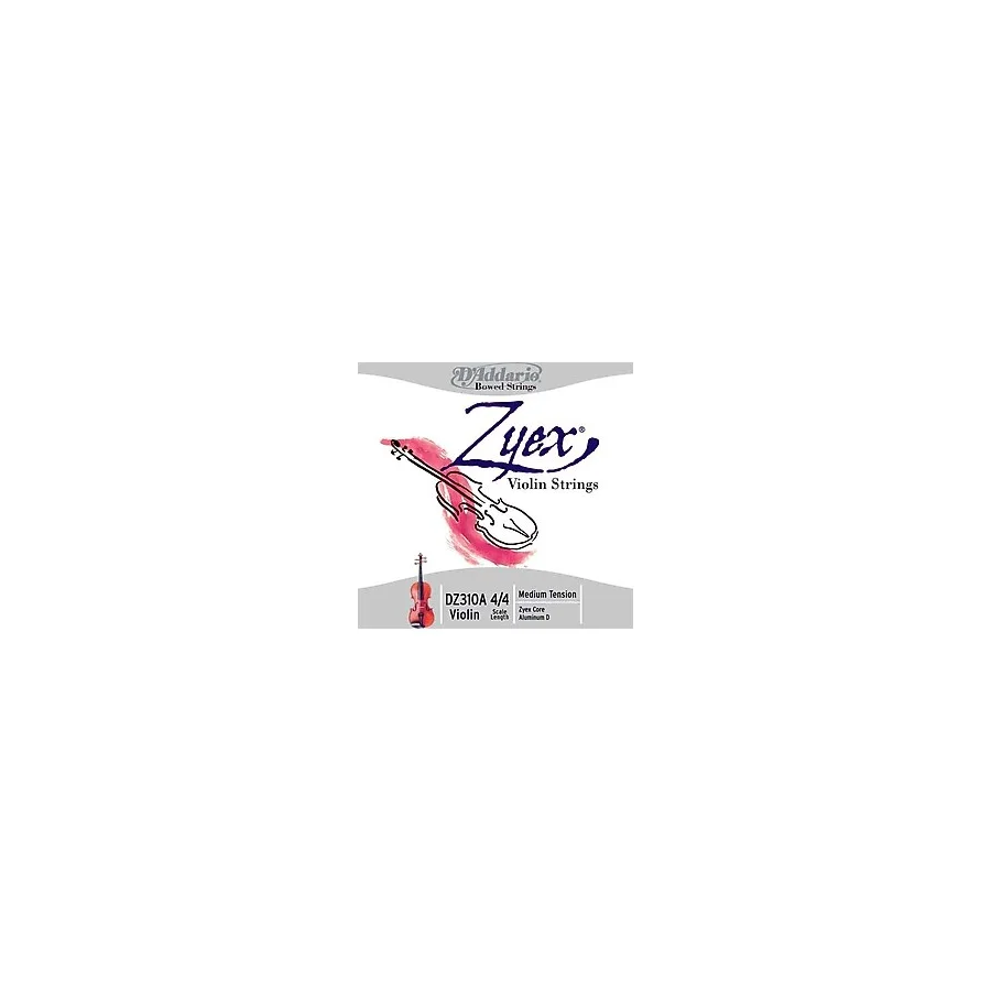 DADDARIO DZ310A KEMAN TEL SET, ZYEX, 4/4 , MEDIUM TENSION, (RE ALU