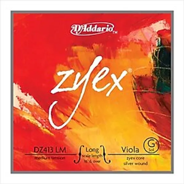 DADDARIO DZ413LM VİOLA TEK TEL, ZYEX, LONG SCALE, MEDIUM TENSION, (
