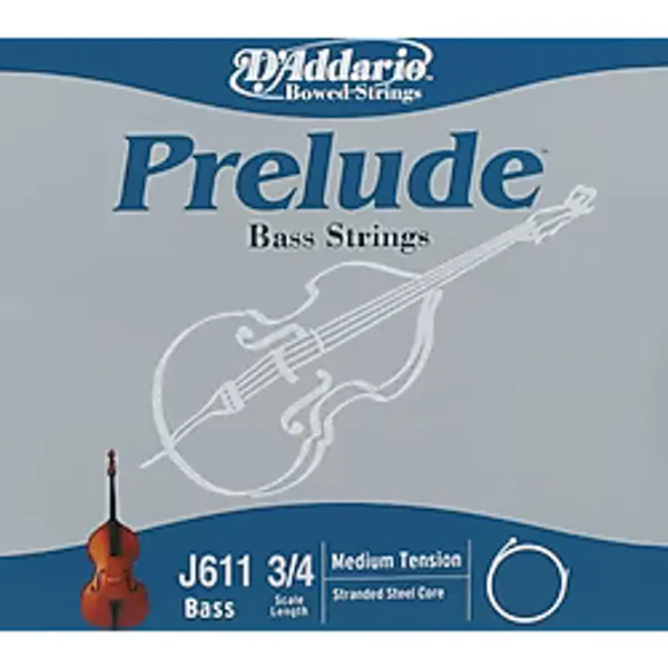 DADDARIO J611 KONTRABAS TEK TEL, PRELUDE, G-(SOL), SCALE 3/4, ME