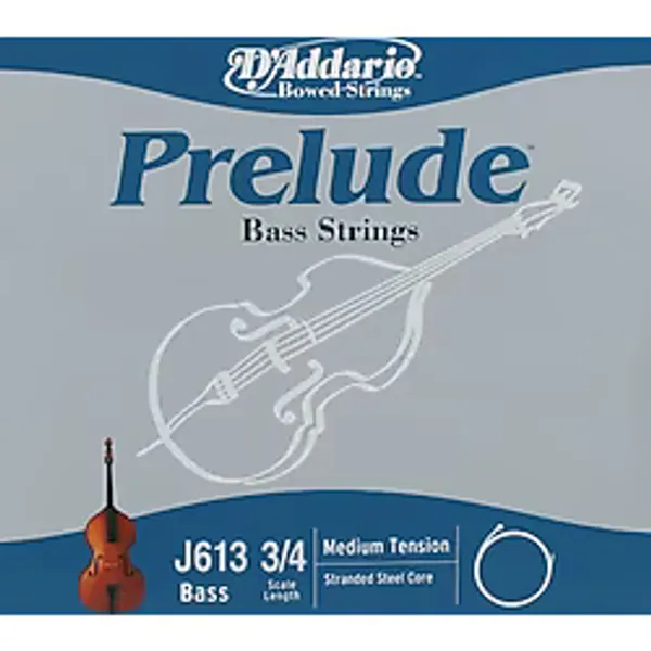 DADDARIO J613 KONTRABAS TEK TEL, PRELUDE, A-(LA), SCALE 3/4, MED