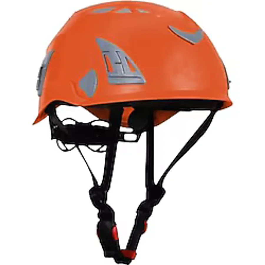 Dağcı Tırmanma Bareti Turuncu Renk Baş Koruyucu Kask CE En12492 Sertifikalı 51-62 cm Ayarlanabilir