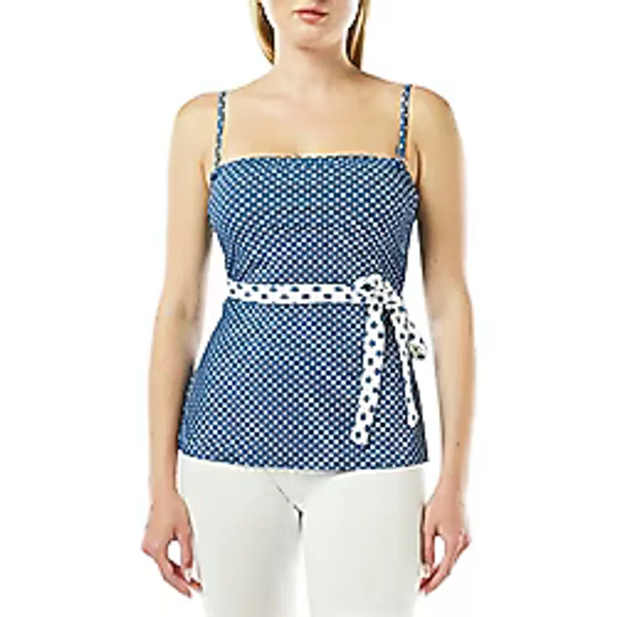Dagi Kadın Straplez Tankini Üst, Örme, Marin, 36