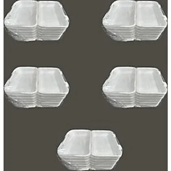 Dağyüce 36/D Tek Kullanımlık Köpük İskender Kapaklı Kase Kutu - 23.5x15 Cm. - 20 Adetlik 5 Paket