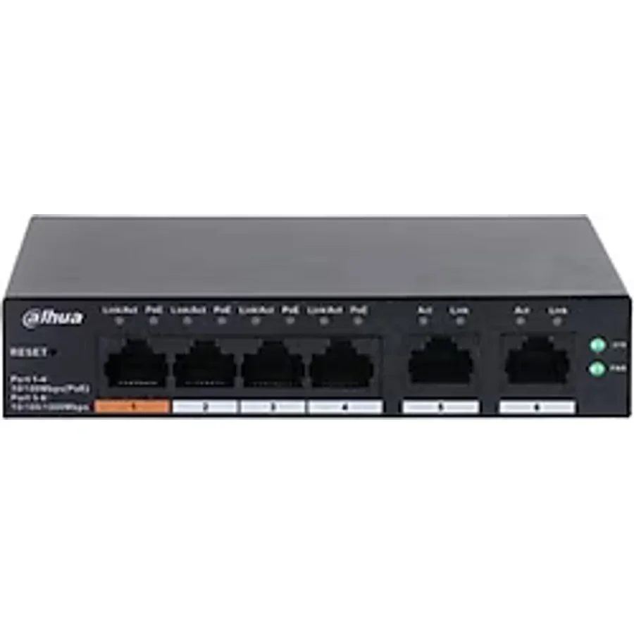 Dahua CS4006-4ET-60 4 Port 10/100/1000 Mbps Yönetilebilir Gigabit PoE Switch