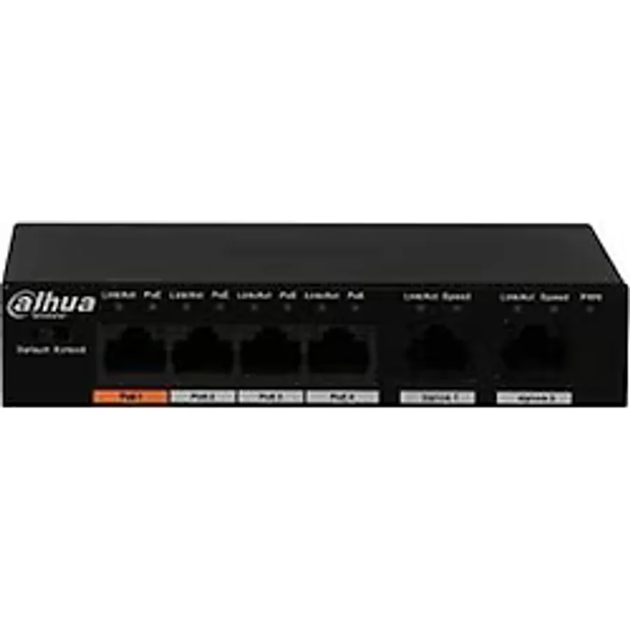 Dahua PFS3006-4GT-60-V2 4 Port 10/100/1000 Mbps Gigabit PoE Switch
