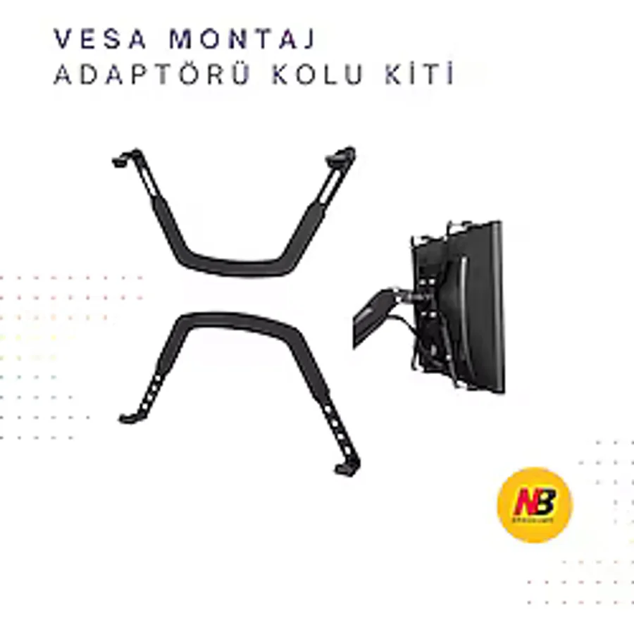 Dailytech Zeno Mp1 Vesa Montaj Adaptörü Kolu Kiti - Siyah