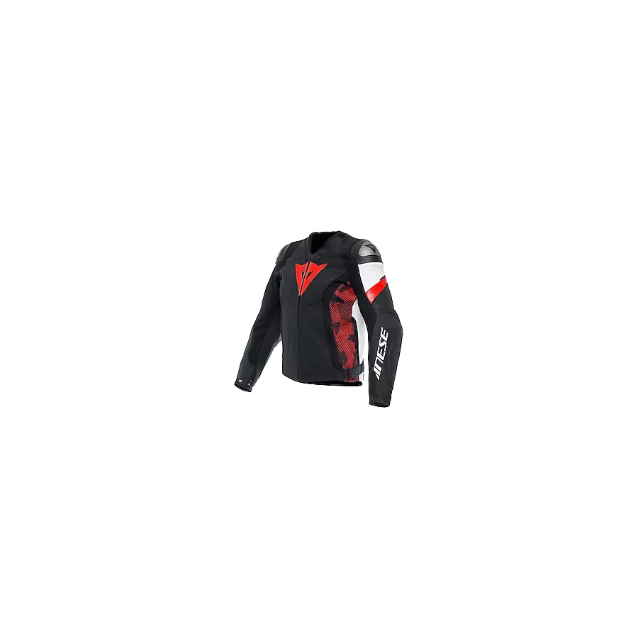 Dainese Avro 5 Kırmızı-Beyaz 4 Mevsim Deri Erkek Motosiklet Montu