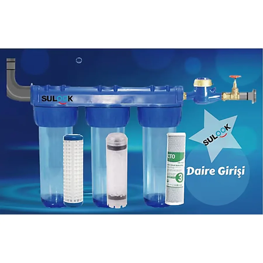 Daire Girişi Su Arıtma Silifoz Filtreli Tip 3/4"