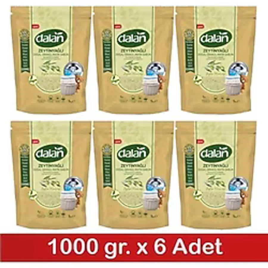 Dalan %100 Zeytinyağlı Granül Sabun Tozu 1 kg Bebekler İçin Doğal Temizlik Özelliği ile