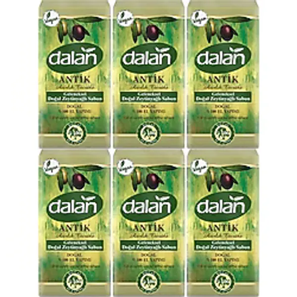 Dalan Antik Geleneksel Yeşil Zeytinyağlı 5x180 gr 6 Adet Sabun